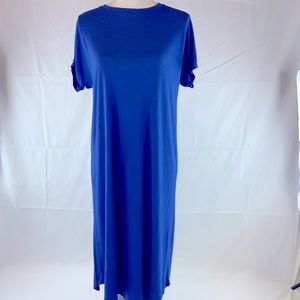 Cobalt Blue Tee Shirt Dress Size Medium